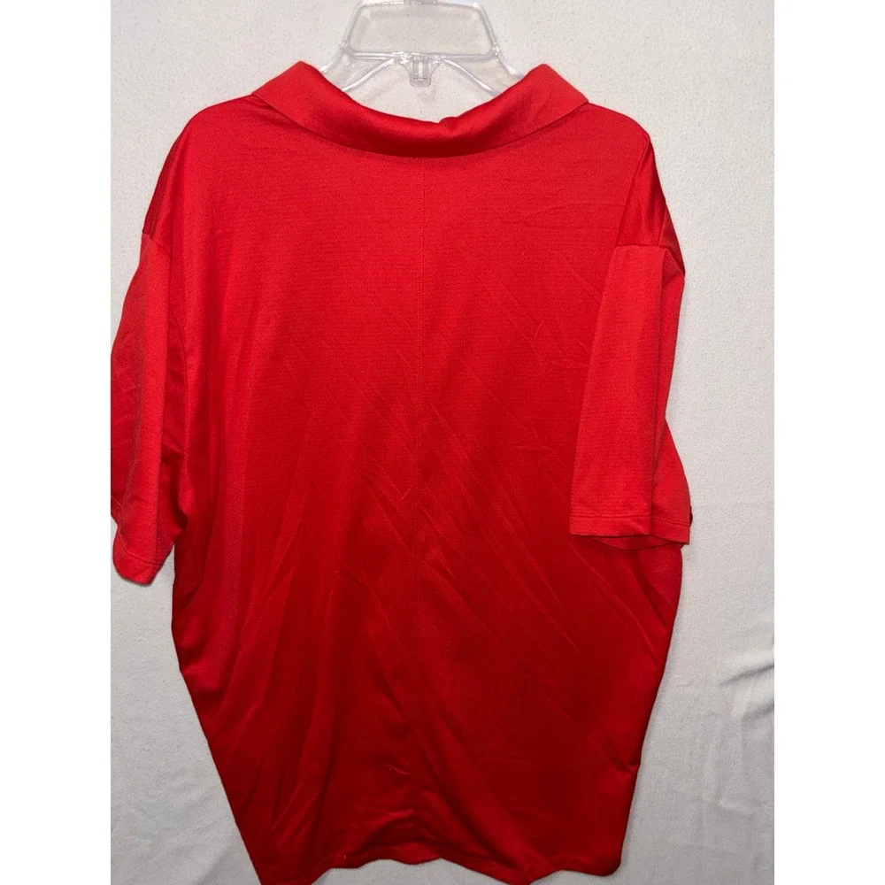 Lot of 3 Nike Golf Dri-FIT Polo Shirts Mens XL Orange‎ Red Gray Short Sleeve
